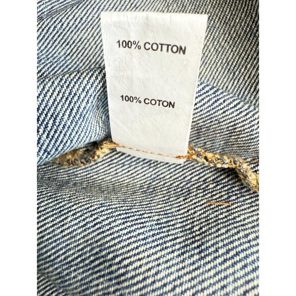 NWT Ramy Brook Denim Zippered Crop Top Vest XS Medium Wash MSRP $195 - Picture 7 of 10